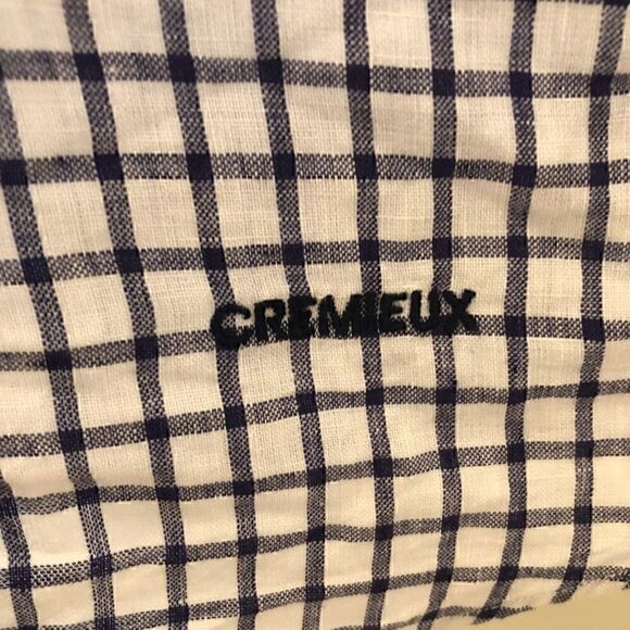 Vintage Daniel Cremieux Men's Fine Linen Italian Plaid Short Sleeve Shirt Large - Picture 4 of 7